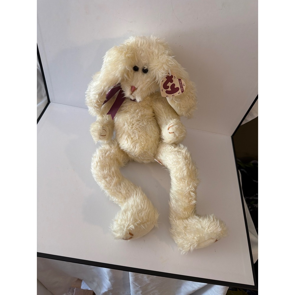Ty Attic Treasures Heather the Bunny Plush 1993 Vintage Jointed Rabbit 6061